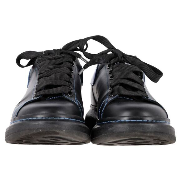 Alexander McQueen Oversized Sneakers in Black Leather